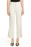 GUCCI PIPED STRETCH CADY CROP BOOTCUT PANTS,578230ZKR01