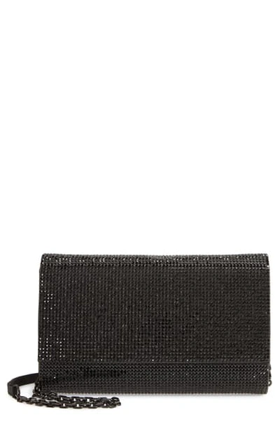 Judith Leiber Fizzoni Full-beaded Clutch Bag In Jet