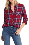 Rails Hunter Plaid Shirt In Scarlet Midnight White