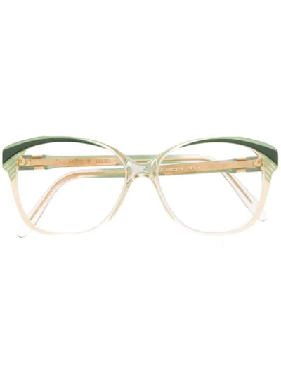 Pre-owned Saint Laurent 1990s Clear Frame Glasses In Neutrals