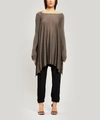 RICK OWENS OVERSIZED MERINO WOOL PONCHO,5057865752839