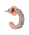 MONICA VINADER Rose Gold Vermeil Fiji Mini Diamond Single Hoop Earring,5057865710839