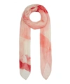 ALEXANDER MCQUEEN TORN ROSES SKULL MODAL-BLEND SCARF,5057865740348