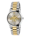 GUCCI G-TIMELESS STAINLESS STEEL BEE MOTIF WATCH,000626055