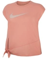 NIKE PLUS SIZE DRY SIDE-TIE TRAINING TOP