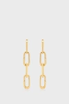 Monica Vinader 18k Yellow Gold Alta Capture Charm Cocktail Drop Earrings In Gold
