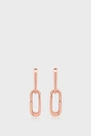 MONICA VINADER 18K ROSE GOLD ALTA CAPTURE CHARM EARRINGS,RP-EA-CBZA-NON