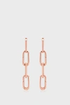 Monica Vinader 18k Rose Gold Alta Capture Charm Cocktail Drop Earrings In Rose Gold