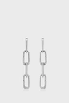 MONICA VINADER Sterling Silver Alta Capture Charm Cocktail Drop Earrings,SS-EA-CBZC-NON