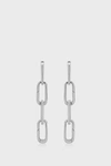 Monica Vinader Sterling Silver Alta Capture Charm Cocktail Drop Earrings