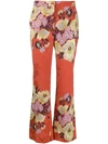 ETRO ETRO FLORAL PRINT TROUSERS - 橘色