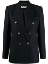 SAINT LAURENT DOUBLE-BREASTED FITTED BLAZER