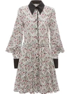 JW ANDERSON FLORAL PRINT SQUARE SLEEVE DRESS