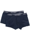 Dolce & Gabbana Logo Boxers Set In Black