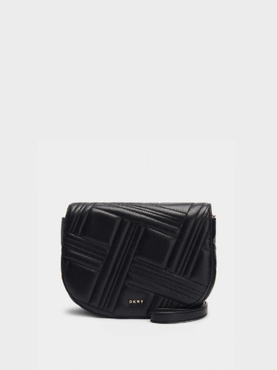 Dkny Allen Leather Saddle Bag, Created For Macy's In Rouge
