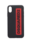 DSQUARED2 IPHONE / IPAD CASE IN BLACK PVC,10998187