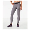 Nike Women's Pro Leggings In Gunsmoke/black/black