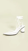 Reike Nen Odd Pair 60mm Wrap Sandals In White