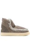 Mou Lined Interior Ankle Boots In Ngre
