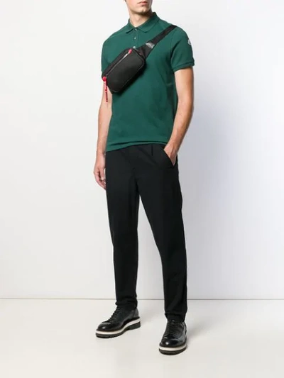 Moncler Classic Short-sleeve Polo Top - 绿色 In Green