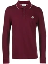 MONCLER LOGO LONG-SLEEVE POLO SHIRT