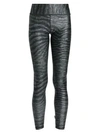 Terez Show Your Stripes Tall Band Leggings In Gray