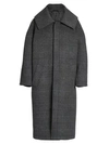 BALENCIAGA Incognito Check Wool-Blend Coat
