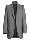 BALENCIAGA Suspended Shoulder Check Wool-Blend Jacket
