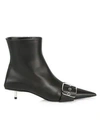 BALENCIAGA WOMEN'S BELT LEATHER ANKLE BOOTS,0400010987885