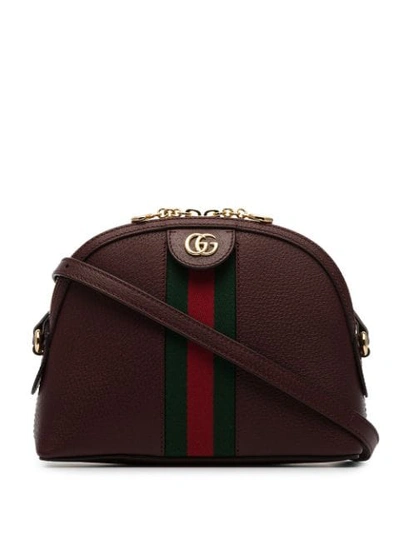Gucci Small Ophidia Shoulder Bag - 104 - Burgundy