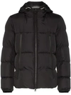 Moncler Men's Montcla Logo-hood Puffer Jacket In Black
