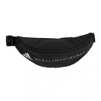 Adidas By Stella Mccartney Logo-print Technical Canvas Belt Bag In Black