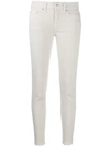Dondup Embroidered Skinny-fit Jeans In White
