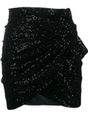 SAINT LAURENT SEQUINNED MINI SKIRT