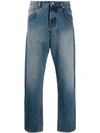 LOEWE LOEWE 5-POCKET WASHED JEANS - 蓝色