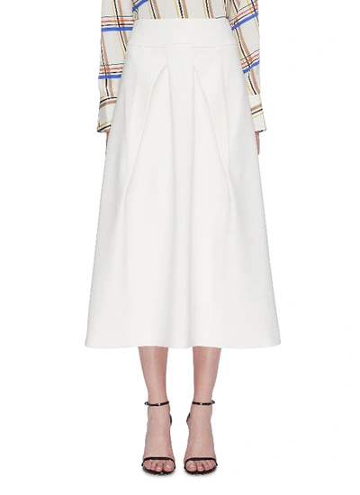 Roland Mouret 'holmes' Box Pleated Crepe Skirt