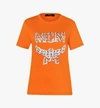 Mcm Women's Classic Logo T-shirt In Tangerine Tango