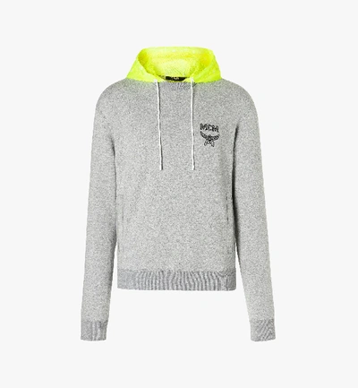 Mcm Men's Luccent Contrast-hood Sweatshirt In Grey