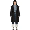 LOEWE LOEWE BLACK HOODED COAT