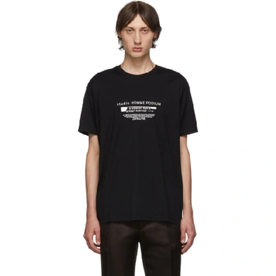 Givenchy Studio Homme Podium Printed T-shirt - 黑色 In Black