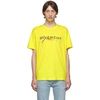 GIVENCHY GIVENCHY YELLOW SIGNATURE LOGO T-SHIRT