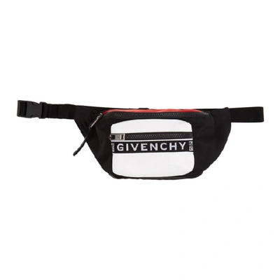 Givenchy Logo Colourblock Belt Bag In Black