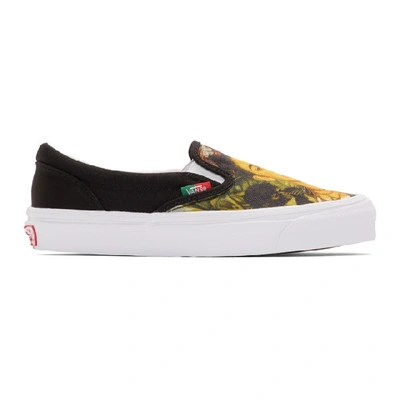 Vans 黑色 Vault Frida Kahlo Og 自画像无带运动鞋 In Blk Prnt