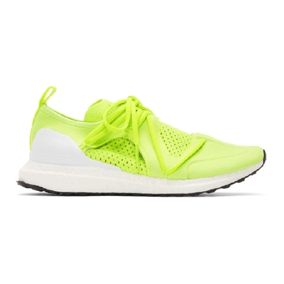 Adidas By Stella Mccartney Ultraboost Lace-up Neoprene Running Trainers, Yellow In White,yellow