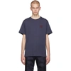 Loewe Anagram-embroidered Cotton-jersey T-shirt In Navy