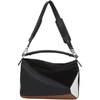 LOEWE BLACK LARGE PUZZLE TRAINERS BAG