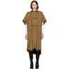 BURBERRY BURBERRY BEIGE WOOL HARNESS CAPE