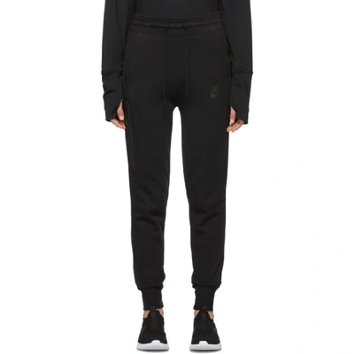 Nike Black Tech Fleece Lounge Trousers In 010 Black