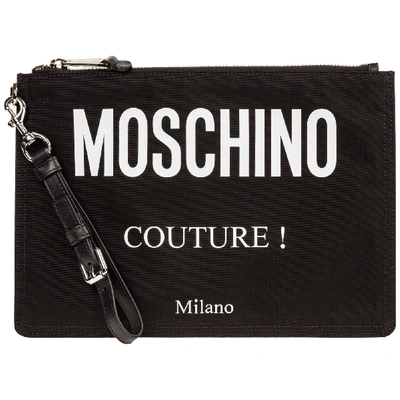 Moschino Men's Briefcase Document Holder Wallet In Black