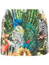 DOLCE & GABBANA GIARDINO ANIMAL PRINT SWIM SHORTS